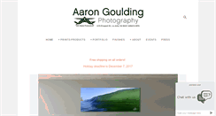 Desktop Screenshot of aarongouldingphotography.com
